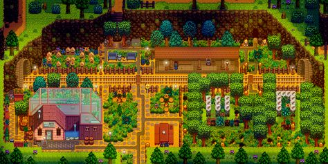 Tree Tapping, Stardew Farm, Stardew Farms, Stardew Valley Layout, Stardew Valley Tips, Stardew Valley Farms, It Follows, Farm Layout, The Quarry