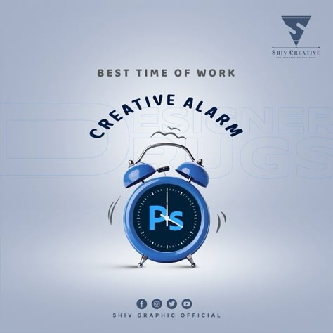 Social media creative alarm Contest Alert Creative Ads, Time Creative Ads, Creative Education Poster Design, Creative Banner Ads, Social Media Creative Ads, Social Media Images Design, Digital Advertising Design, Creative Post, Education Poster Design