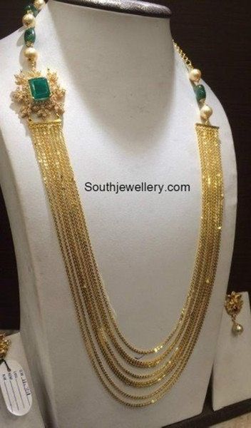 Chandra Haram, Jewellery Wishlist, Mango Haram, Classic Jewellery, Gold Jewelry Outfits, Pearl Jewelry Design, Gold Jewelry Simple Necklace, Gold Necklace Indian Bridal Jewelry, Gold Pendant Jewelry