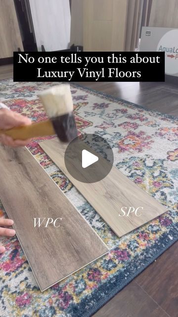 Baltic Flooring Inc | Jacksonville, FL Flooring Showroom on Instagram: "➡️Thicker floors doesn’t make the floors better quality..    In the video, the planks that was left with dents is WPC luxury vinyl (Plastic composites) which means anything heavy standing on the floors will leave in-dents.  The floor is much softer and even though you’ll buy a thicker Luxury Vinyl, the material will still be soft.    With each year, new floors are produced with BETTER QUALITY!    The second floor is also luxury vinyl but it’s SPC Rigid Core(stone composite) which means there’s stone material in the planks making it very durable. Hitting the top with a hammer didn’t leave any dents.    Both products are Luxury Vinyl but the only difference is one is make from plastic and the other from stone.   When cho Spc Vinyl Flooring, Flooring Showroom, Composite Flooring, New Floors, Spc Flooring, Vinyl Plastic, Be Soft, Luxury Vinyl Plank Flooring, Flooring Store