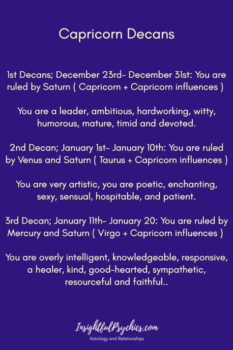 Capricorn, the Sea Goat- Astrological Guide Gemini Decans, Zodiac Decans, Astro Chart, January Capricorn, Cosmic Quotes, Monthly Tarot, Gemini Sun, June Gemini, Gemini Zodiac Quotes