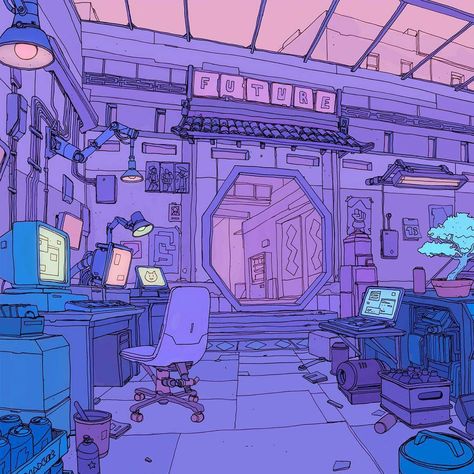 28.7k Likes, 169 Comments - Josan (@deathburger) on Instagram: “Enter the Cyber-Dojo” Art Cyberpunk, Rhapsody In Blue, Cyberpunk Anime, New Retro Wave, Cyberpunk Aesthetic, Japanese Aesthetic, Cyberpunk Art, Purple Aesthetic, Sci Fi Art