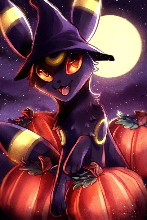 Umbreon Pokemon, Dance With The Devil, Umbreon And Espeon, Pokemon Umbreon, Pokemon Halloween, Pokemon Eeveelutions, Cute Pokemon Pictures, Eevee Evolutions, Pokemon Stuff