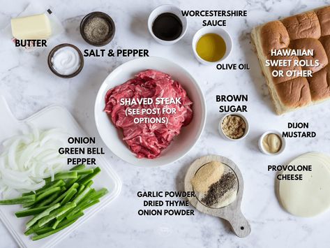 Philly Cheese Steak Sliders Recipe, Philly Cheesesteak Seasoning Recipe, Philly Steak Seasoning Recipe, Philly Cheesecake Sliders, Philly Cheesteak Sandwiches, Philly Cheese Steak Sides Dishes, Philly Steak Sliders, Philly Cheese Steak Sliders Hawaiian Rolls, Diy Philly Cheese Steak Sandwiches