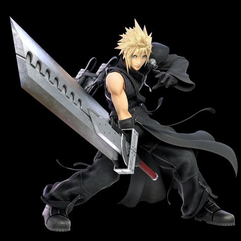 Need a Buster Sword emoji... Cloud Advent Children, Cloud Strife Advent Children, Final Fantasy Cloud Strife, Final Fantasy Vii Cloud, Final Fantasy Cloud, Advent Children, Final Fantasy Artwork, Star Comics, Final Fantasy Art