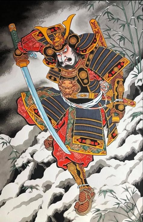 Traditional Japanese Tattoo Flash, Traditional Japanese Tattoo Designs, Backpiece Tattoo, Samurai Tattoo Design, Japan Tattoo Design, Samurai Artwork, Japanese Drawings, Traditional Japanese Tattoos, Irezumi Tattoos