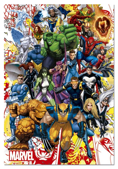 Marvel Universe Super-Heroes Marvel Puzzle, Marvel Comics Funny, Marvel Fanart, Marvel Comics Superheroes, Marvel Characters Art, Marvel Comic Universe, Marvel Comics Art, Ms Marvel, Marvel Vs