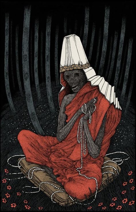 Sokushinbutsu: living self mummification Mysterious Universe, Buddhist Monks, Nuts And Seeds, Buddhist Monk, Scary Art, The Monks, Vintage Portraits, Memento Mori, Body Fat