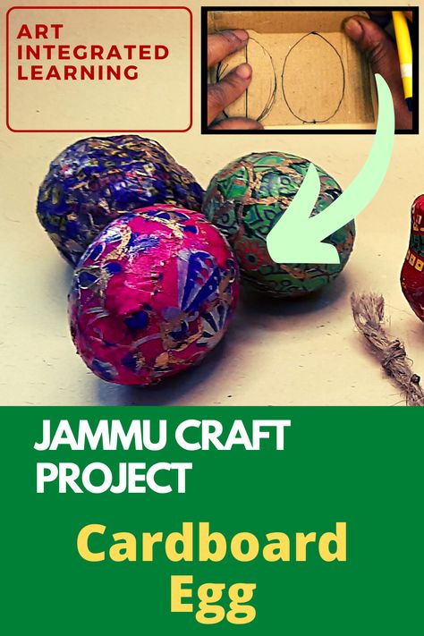 Jammu & Kashmir Art integrated project - This art-integrated activity is to create the Paper craftwork from Jammu and Kashmir - Maths, Social Science, and English Art Integrated Project English Art Integrated Project, Art Integrated Project, Paper Mache Eggs, Integrated Learning, Garden Rock Border, Diy Bowl, Jammu Kashmir, Heritage Crafts, Learning Projects