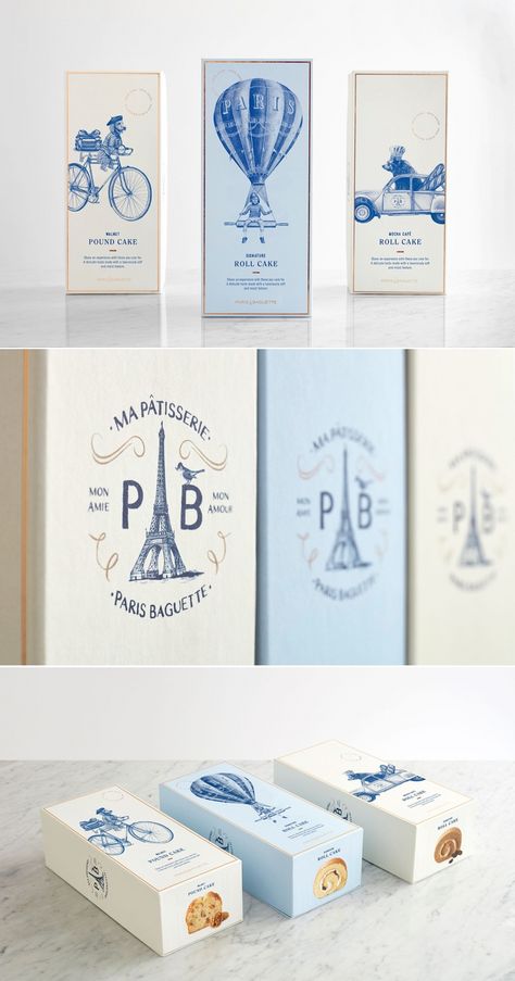 Elegant Package Design, French Packaging Design, Art Deco Packaging Design, Cartoon Box Design, Baguette Packaging, Biscuits Packaging Design, French Packaging, Packaging Design Food, Dessert Packaging Design