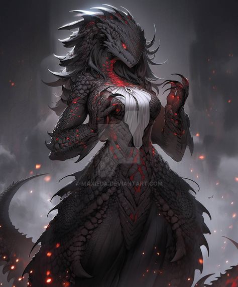 Dnd Dhampir Character Art, Female Kobold Art, Dragonoid Female, Lizardfolk Character Art, Trickery Domain Cleric, Dragon Born Character Design, Female Lizardfolk, Argonian Female, Female Dragon Oc