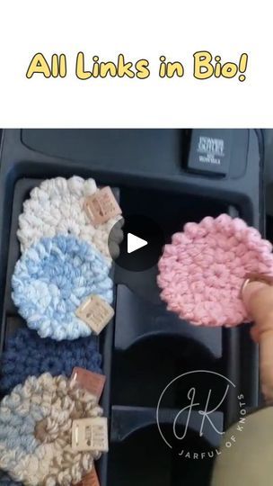 Crochet Car Cup Holder Coaster, Car Cup Holder Coaster, Coaster Pattern, Crochet Car, Cup Holder Coasters, Crochet Coasters, 1k Views, Youtube Tutorials, Car Coasters