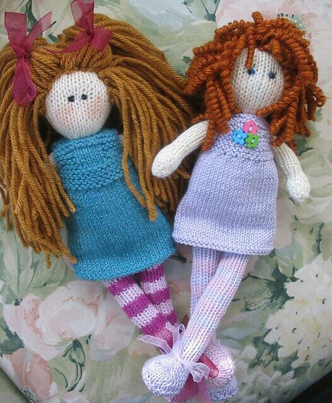 Debbie Bliss Patterns, Raggy Dolls, Erin Rose, Teddy Bear Patterns Free, Knitted Dolls Free, Bear Patterns Free, Rag Doll Pattern, Debbie Bliss, Knit Basket