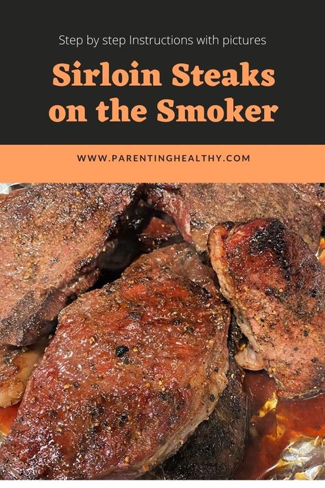 Pitboss Pellet Grill Recipes Steak, Reverse Sear Steak Pellet Grill, Smoker Steak Recipe, Smoked Steak Recipes, Smoked Sirloin Steak, Smoked Steaks, Top Sirloin Steak Recipe, Sirloin Steak Recipe, Christmas Supper