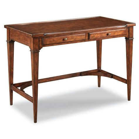 Marseille Writing Table Solid Wood Writing Desk, Woodbridge Furniture, Solid Wood Desk, Writing Table, Wood Desk, Wood Bridge, Furniture Companies, Writing Desk, Home Office Desks