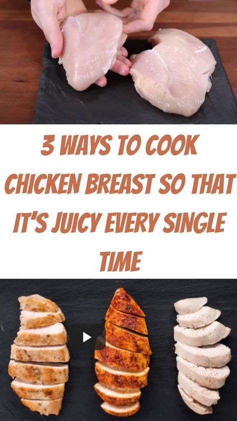 Ways To Cook Chicken Breast, Cooking Chicken Breast, Chicken Lombardy, Boiled Chicken Breast, Clean Chicken, Ways To Cook Chicken, Chicken Ideas, Healthy Chicken Breast, Boiled Chicken