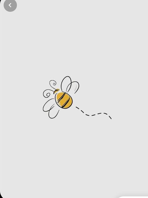 Painted Bees Easy, Bee Drawing Easy, Bumblebee Drawing, Honey Bee Drawing, Drawing Mini, Small Bee Tattoo, Bee Sketch, Honey Bee Tattoo, Honeybee Art