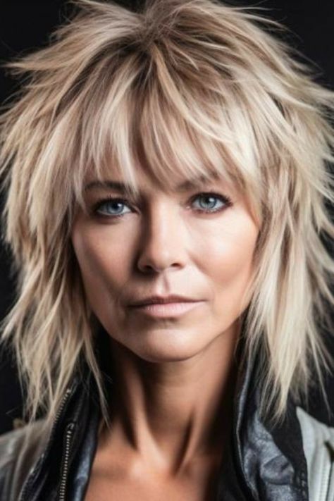 Shaggy Bob With Wispy Bangs, Layered Long Bob Hairstyles With Bangs, Shag Hair Styles For Women Over 60, Medium Shaggy Hairstyles With Bangs, Long Bob With Bangs And Layers, Bangs After 50, Edgy Hairstyles Medium, Edgy Short Haircuts For Thick Hair, Fine Thinning Hair Haircuts