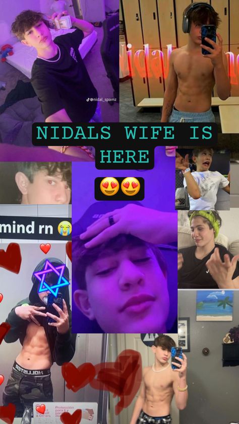 😍😍😍 Nidal Wonder Edits, Nidal Wonder Ab Pics, Nidal Wonder, Easy Fluffy Slime Recipe, Very Funny Photos, Wonder Boys, Cute Guy Pics, Cute White Guys, Cute Country Boys