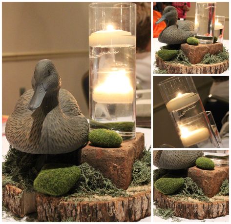 Related image Wild Game Dinner, Duck Dynasty Party, Grooms Table, Camo Party, Hunting Birthday, Hunting Baby, Hunting Themes, Duck Decor, Couple Wedding Shower