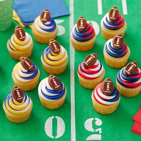 #EasyCupcakeRecipes  #Cupcakes  #CupcakeCakes  #VanillaCakeRecipe  #VanillaCupcakes  #HomemadeDesserts  #HomemadeCupcakes  #EasyCakeRecipes  #Recipes  #HomeMadeCupcakes  #CupcakeCookies  #CakeRecipes  #DessertRecipes  #EasyCupcakes  #EasyCake  #CookieRecipes  #CupcakeRecipes #Yogurt Football Cupcakes, Swirl Cupcakes, Buckwheat Cake, Cupcakes Ideas, Salty Cake, Magic Cake, Wilton Cakes, Baking Essentials, Color Swirl