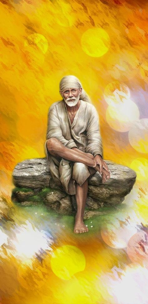 Saibaba Wallpapers Full Hd, Sai Baba Painting, Datta Maharaj, Spiritual Photos, Advaita Vedanta, Shirdi Sai Baba Wallpapers, Sai Baba Hd Wallpaper, Buddha Canvas, Hanuman Hd Wallpaper