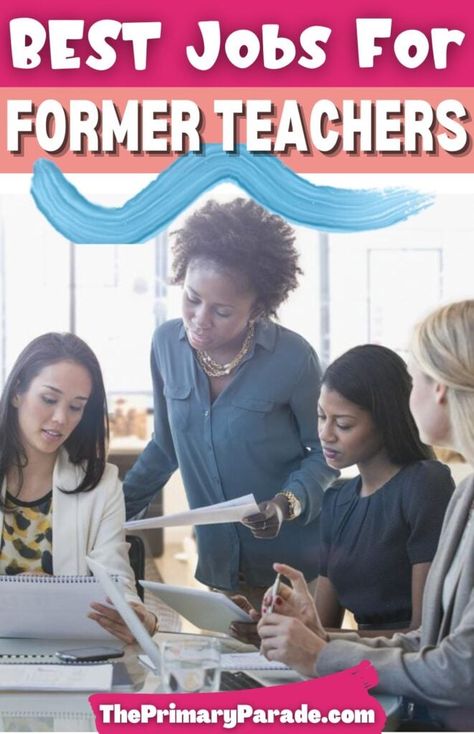 best jobs for former teachers Jobs For Teachers Leaving The Profession, Alternative Jobs For Teachers, Jobs For Former Teachers, Intervention Specialist, Teacher Salary, Education Major, Best Jobs, Education Degree, Flexible Jobs