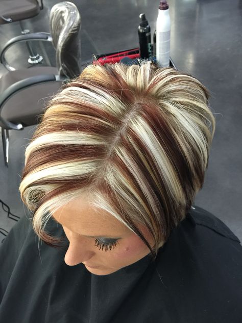 Chunky Blonde Highlights, Highlight Hair, Hair Doo, Short Hair Highlights, Chunky Highlights, Hair Highlights And Lowlights, Wine Hair, Brown Hair With Blonde Highlights, Gray Hair Highlights