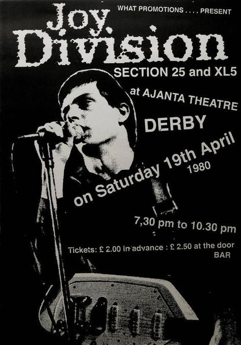 Joy Division Poster, Punk Bands Posters, Punk Rock Posters, British Punk, Goth Bands, Punk Poster, Promo Poster, Joy Division, Concert Poster