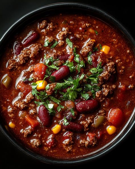 First Place Chili Recipe Sweet Smoky Chili, Chili Recipe With Beef And Sausage, Bean Less Chili Recipes, Chilli Bean Soup Recipe, Chili Stew Meat, Best Chili Recipe With Cocoa Powder, Chili Bean Soup Recipe, Slow Cooker Chili Recipes, Spicy Sausage Chili