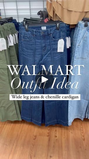 67K views · 4.1K reactions | Walmart casual outfit idea with these high rise wide leg jeans, just $22.98! These are so cute and comfy, perfect for work or play.  Comment JEANS and I’ll send you the links! 🔗  You can also shop by clicking the link in my bio, or Stories (live for 24 hours).   Here’s the direct url (you can screenshot this and then click the link in your photo!) https://liketk.it/4MarD  #liketkit #ltkunder50 #walmart #walmartfashion #walmartstyle #teacheroutfit #momoutfit #casualinspo #budgetstyle #budgetfashion #whoawaitwalmart #affordablestyle #affordablefashion #walmartfavs #walmartgems #walmartfinds | Dianna Baros | Giulio Cercato · Pink Desire High Rise Wide Leg Jeans Outfit, Wide Leg Jeans Outfit Fall, Wide Leg Jeans Outfit Ideas, Walmart Style, Walmart Outfits, Casual Outfit Idea, Wide Leg Jeans Outfit, Walmart Fashion, High Rise Wide Leg Jeans