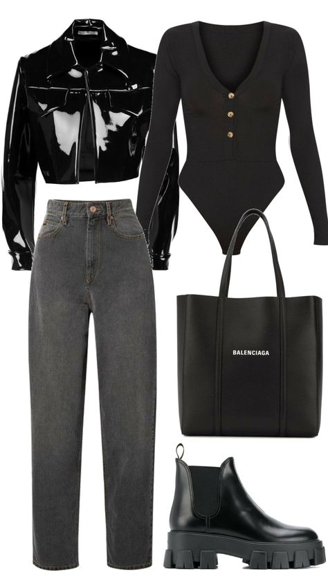 Prada Outfits Women Korean, Prada Casual Outfit, Prada Style Outfit, Balenciaga Outfit Women, Prada Outfits Women, Balenciaga Outfits, Balenciaga Outfit, Outfit School, Balenciaga Fashion