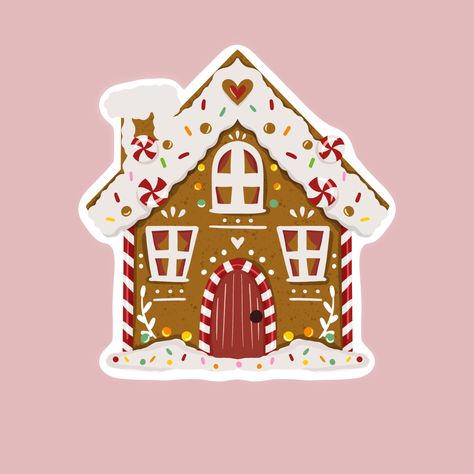 House Doodle, Iphone Stickers, Cute Christmas Wallpaper, Christmas Phone Wallpaper, Iphone Wallpaper Pattern, Watercolor Christmas Cards, Holiday Wallpaper, Christmas Inspo, Christmas Icons