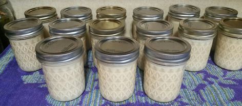 Canning Coffee Creamer - Vanilla Canning Coffee, Flavored Coffee Creamer Recipes, Diy Coffee Creamer, French Vanilla Creamer, Vanilla Coffee Creamer, Flavored Coffee Creamer, Pressure Canning Recipes, Canning Kitchen, Homemade Coffee Creamer