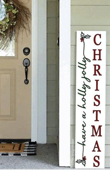 Christmas Sign Outdoor, Merry Christmas Front Porch Sign, Christmas Long Door Signs, Welcome Sign Front Door Entrance Christmas, Personalized Porch Leaner, Christmas Tree Porch Sign, Winter Door Signs Entrance, Welcome Sign Front Door Rectangle, Porch Boards Signs Christmas