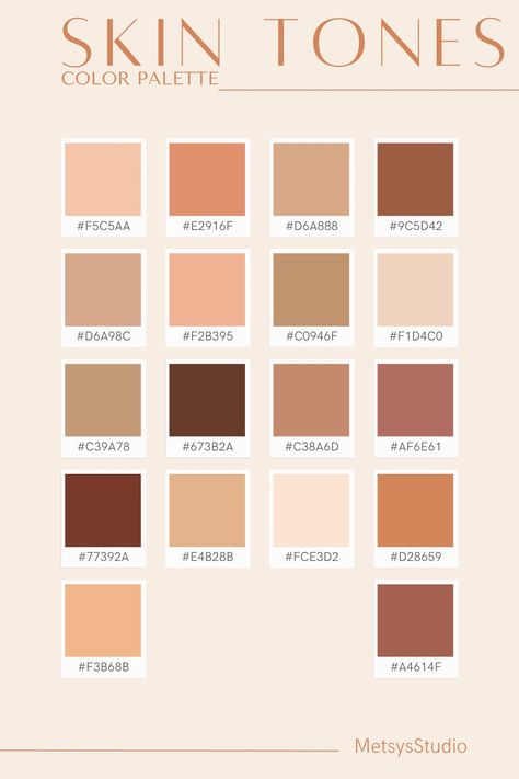 { #colorpalette #colors #brown #cream #skin #skintones #ideas #designers #design } Brown Skin Palette, Dti Skintone Code, Skin Tone Hex Codes, Skin Color Hex Code, Pantone Skin Tones, Gacha Skin Tones, Skin Tone Codes, Skin Color Codes, Dress To Impress Skin Tone Codes