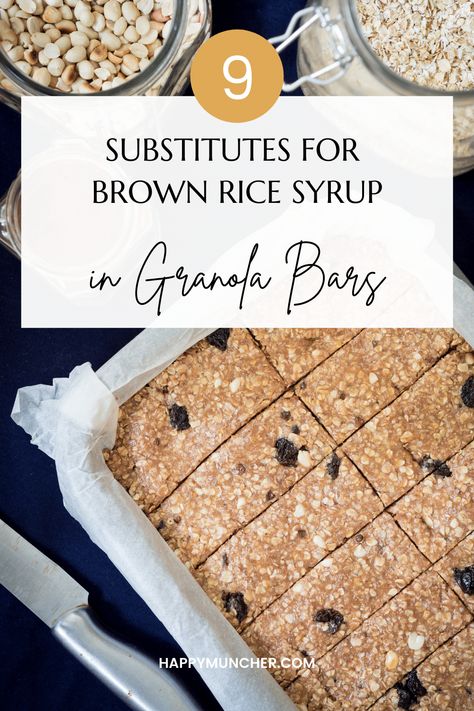 9 Substitutes for Brown Rice Syrup in Granola Bars – Happy Muncher Granola Bars Without Honey, Make Your Own Granola, How To Make Granola, Rice Syrup, Buckwheat Groats, Change Time, Large Group Meals, Coconut Benefits, Granola Recipe Bars