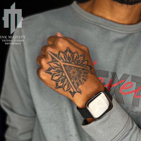 Hand Tattoo Mandala Men, Mandala Tattoo Design Mens Hand, Top Of Hand Tattoos Men, Men’s Hand Tattoos, Mandala Tattoo Hand, Hand Tattoo Men, Hand Tattoos Men, Tattoo Designs Men Forearm, Mandala Tattoo Mann