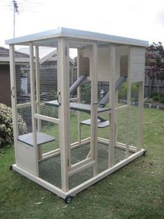 Diy Cat Enclosure, Katt Grejer, Cat Playpen, Cat Pen, Cat Patio, Outdoor Cat Enclosure, Cat Run, Dog Toilet, Cesar Millan