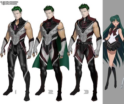 Carloz Gzz on Instagram: “Designing GenderBend #SailorPluto🌙🗝FAVORITE?!👀🤔🌟 ..... #anime #usagi #cosplay #fitness #minako #sailormoonredraw #SailorMoonEternal…” Galaxy Outfit Ideas, Avatar Cycle, Hero Ideas, Galaxy Outfit, Gender Bend, Tim Burton Art, Sailor Scout, Dc Comics Heroes, Sailor Pluto