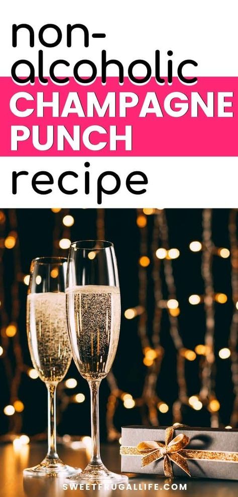 Faux Champagne Punch, Gold Party Punch, Mock Champagne Punch Non Alcoholic, New Years Non Alcoholic Punch, Champagne Mocktails Non Alcoholic, Mock Champagne Punch, New Years Eve Mocktails Non Alcoholic, Golden Punch Recipe, Gold Punch Recipe Non Alcoholic