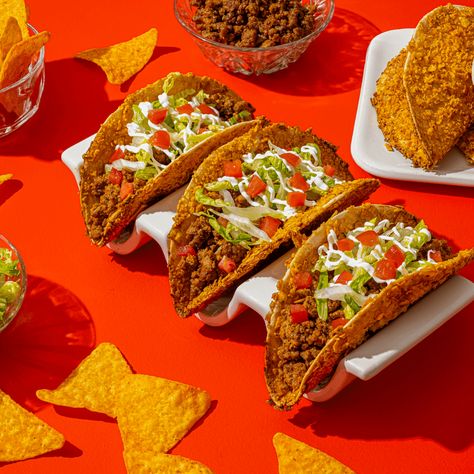 Doritos Tacos, Nacho Taco, Soft Taco Shells, Crispy Taco Shells, Doritos Taco, How To Make Nachos, Taco Shell, Doritos Nachos, Tortilla Rolls