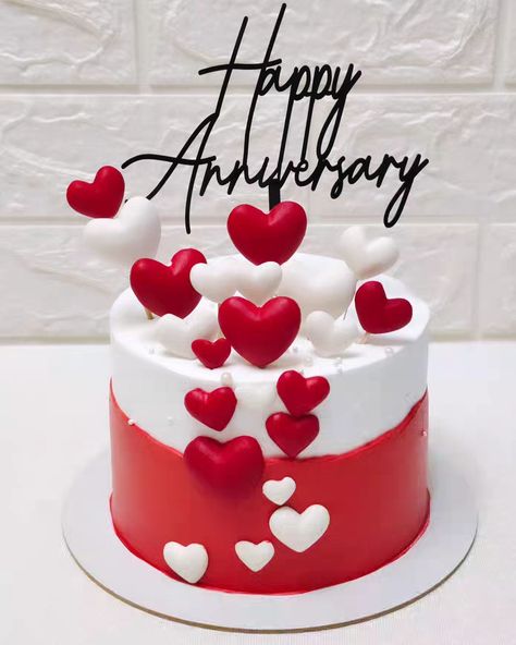 Red and white heart theme anniversary cake 🎂 Cake for love 💞 #anniversarycakeideas #anniversaryreels #anniversary #love #lovemywork #love #heart #heartstopper #cakedesign #cakedecorating #cakeart #cake #cakes #bestcakeinahmedabad #bestcakeintown #chandkhedacakes #gandhinagarcakes #homebaker #homebaking #trending #entrepreneur #bussiness #baker #instafood #instacake Cake For 1st Anniversary, Love Anniversary Cake, Cake For Love, Anniversary Theme Cake, 25 Anniversary Cake, Heart Theme, Wedding Anniversary Cakes, 6th Wedding Anniversary, Birthday Cake With Flowers