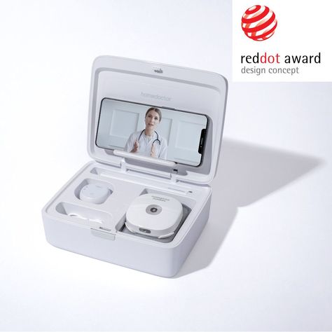 Enhancing the usability and experience of medical devices is critical when bringing high-quality health diagnoses and treatments into patients’ homes. Homedoctor Medbot is a health assistant robot that will provide a more personalised and connected digital patient experience. . . . . . . #RedDotAward #DesignAward #DesignConcept #smart #gooddesign #designedby #propelland #Homedoctor Medical Device Design, Spain Design, Mexico Design, Home Doctor, Medical Design, The Patient, Drawer Design, Medical Devices, Devices Design