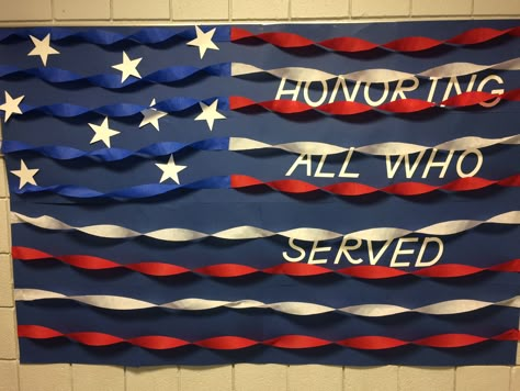 Patriotic Classroom, November Bulletin Boards, Door Bulletin Boards, Veterans Day Celebration, Work Bulletin Boards, Veterans Day Activities, Summer Bulletin Boards, Bullentin Boards, Church Bulletin Boards