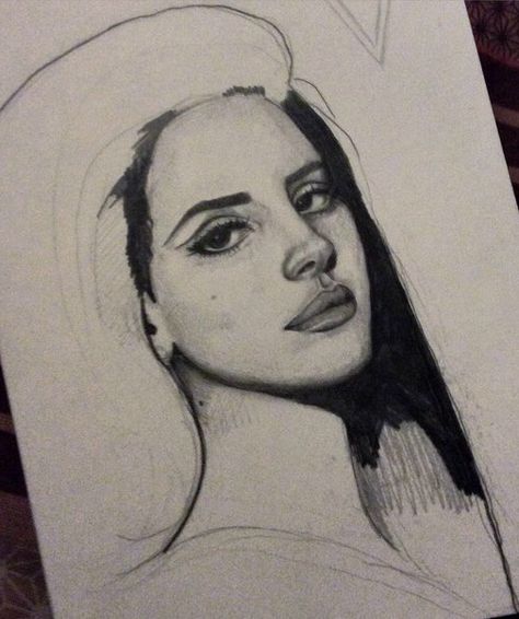 Easy Portrait Drawing, Lana Del Rey Art, Celebrity Drawings, Arte Sketchbook, Hippie Art, Book Art Drawings, Cool Art Drawings, Sketchbook Art Inspiration, Art Inspiration Drawing