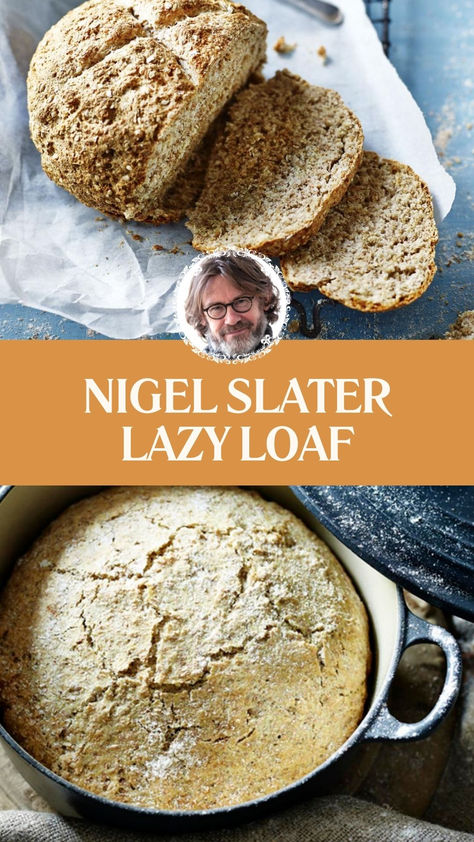 Nigel Slater Lazy Loaf Easy Soda Bread, Wholemeal Bread Recipe, Hearty Bread, Soda Bread Recipe, Balanced Plate, Nigel Slater, Bicarbonate Of Soda, Chefs Table, Video Recipes