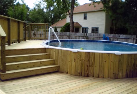 Underground Swimming Pool, Above Ground Pool Deck, Pool Deck Plans, Swimming Pool Decks, Mini Pool, Deck Designs Backyard, Above Ground Pool Decks, Above Ground Swimming Pools, Small Pools