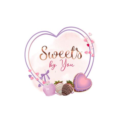 Sweets Logo Design, Heart Shape Logo Design, Strawberry Dipped Chocolate Logo, Popsicle Cakesicle Logo, Cake Pop Logo Cake Pop Logo, Sweets Logo Design, Shape Logo Design, Strawberry Dipped, Sweets Logo, Pop Logo, Logo Cake, Watercolor Logo Design, Chocolate Logo