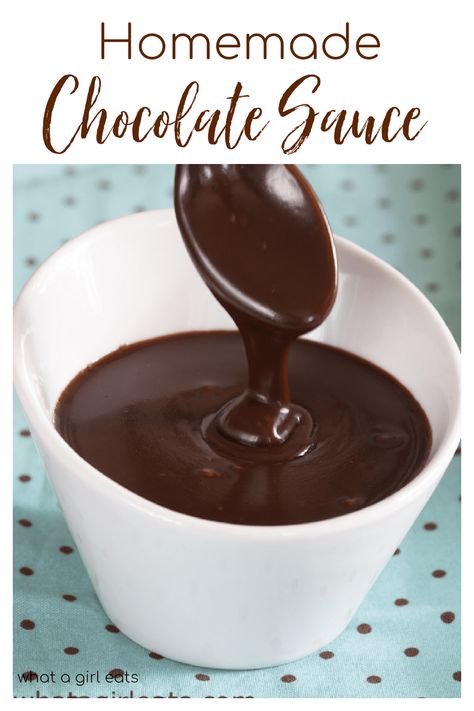 Chocolate Syrup Recipes, Homemade Chocolate Syrup, Homemade Chocolate Sauce, Chocolate Sauce Recipes, Syrup Recipes, Homemade Sauce Recipes, Making Chocolate, Best Gluten Free Recipes, Fudge Sauce